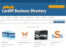 Tablet Screenshot of cardiffbusinessdirectory.co.uk